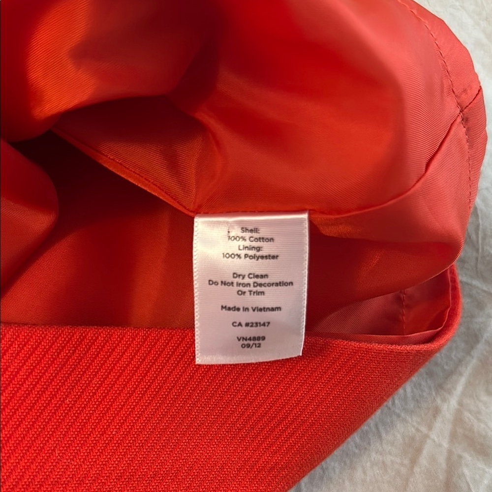 Orangy Red Women's Skirt Talbots size 8 - Picture 5 of 5
